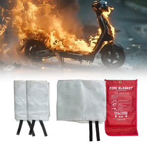 Manta Ignífuga de Fibra de Vidrio Cortable, Gruesa y Ecológica, Resistente a Altas Temperaturas, 6 Pies, para Uso Doméstico, Certificación EN1869, Sin Ojales - Product Image 6