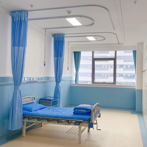Wolverhampton U Shaped Concealed Sliding Rails Aluminum Alloy Hospital Ceiling Track System With <b>Hooks</b> And Elbows - Product Image 1