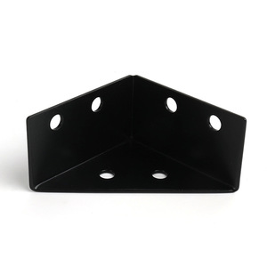 Soporte de Esquina de Acero Negro, Conector de Muebles de Hierro en Ángulo de 90 Grados, Soporte para Gabinete, Accesorio de Ferretería Duradero - Product Image 4