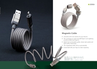 Cargador 4 en 1 de Nailon de 100 W, Cable de Datos Magnético USB Tipo C Personalizable con Carga Rápida