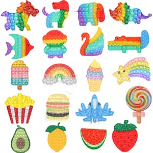 Jouet à bulles en silicone unisexe en forme de <span class=keywords><strong>dinosaure</strong></span> pour soulager le stress des garçons et filles de 5 à 7 ans - Product Image 3