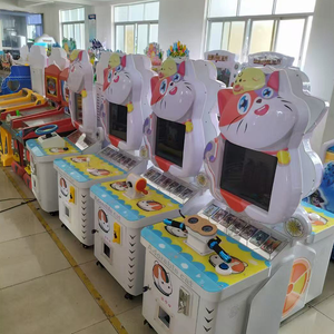 Милый Кот с монетоприемным Аркада маленькая игрушка гоночная игра металл + пластик для детей несколько игроков гарантия 1 год - Product Image 3