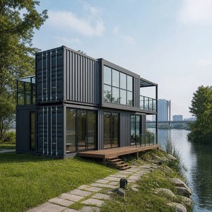 Edificio Modular Contemporáneo en Contenedores para Vivienda Familiar y Uso Vacacional - Product Image 3