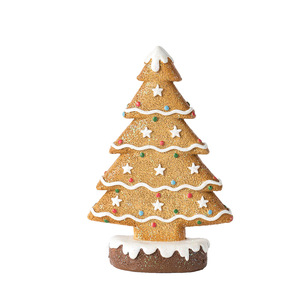 Nuovo Gingerbread albero <span class=keywords><strong>di</strong></span> natale decorazioni per le vacanze <span class=keywords><strong>mobili</strong></span> per la tavola <span class=keywords><strong>di</strong></span> natale atmosfera decorazione in resina artigianale - Product Image 5