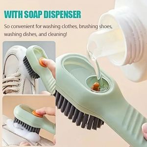 New Washing Soft Clothes Sneaker Cleaning Multifunctional Liquid <b>Shoes</b> Brushes with Dispenser - Product Image 4
