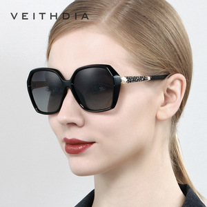 Veithdia Women's Polarized Sunglasses <b>Large</b> <b>Frame</b> UV400 Protection Driving Fashion TAC Lens Plastic Metal <b>Frame</b> 3161 - Product Image 1