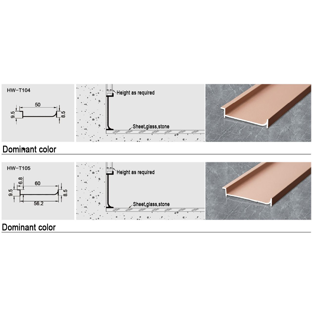 recessed skirting board profile