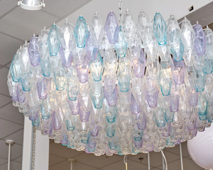 Grande Lampadario Murano Poliedri Personalizzato con <span class=keywords><strong>Vetri</strong></span> Colorati <span class=keywords><strong>per</strong></span> Hall di Hotel e Villa - Product Image 3