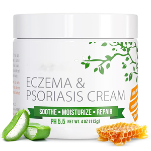 Crème Apaisante pour le Psoriasis Marque Blanche, Lotion <span class=keywords><strong>Anti</strong></span>-Desquamation, Crème <span class=keywords><strong>Anti</strong></span>-Démangeaisons à Action Rapide pour Apaiser les Démangeaisons et les Rougeurs de la Peau à Peau Secouée - Product Image 2
