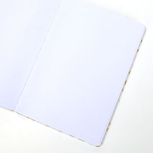 Cuaderno de Lino Beige al por Mayor con Patrón Tropical de Estrella Dorada <span class=keywords><strong>para</strong></span> Escritura Diaria y Uso en la Oficina - Product Image 4