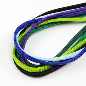 Factory Wholesale 12mm Polypropylene Shoelaces Color Hollow Flat Rope for Hoodie Drawstring Cord - Product Image 1