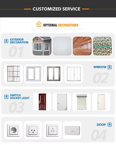 Venta al por mayor de lujo moderno móvil jardín Readymade Container House Filipinas 20ft Cabina Oficina plegable - Product Image 4