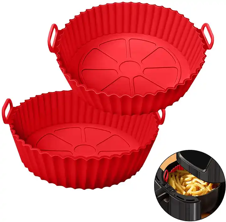 Air Fryers Liners Silicone  Reusable Air Fryers Silicone Baking