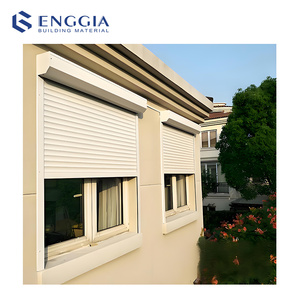 Hiện đại ngoài trời bảo vệ mặt trời và thông gió nhôm cửa chớp dọc điện mở mặt tiền an ninh Con lăn màn trập cửa sổ - Product Image 1