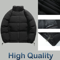 Veste Homme Hiver Décontractée Sur Mesure Col Montant Zippée Très Vendue Chaude Épaisse Extérieur Grande Taille Haute Qualité