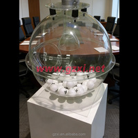 Machine à tirer les billets de loterie en acrylique transparent, souffleur professionnel de billes pour tombola, tirage en direct, jeu de bingo, événement de récompenses, marque HUAXI