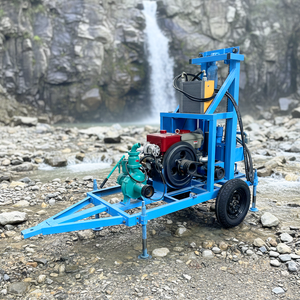 Vente directe usine – Foreuse rotative pour puits <span class=keywords><strong>de</strong></span> 50m, 60m, 100m, 25HP, portable, avec <span class=keywords><strong>pompe</strong></span> à eau - Product Image 1