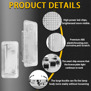 Nouveau modèle RBG coloré LED lumière de <span class=keywords><strong>plaque</strong></span> d'immatriculation pour <span class=keywords><strong>Audi</strong></span> A3 <span class=keywords><strong>A4</strong></span> S4 RS4 B6 <span class=keywords><strong>B7</strong></span> A6 S6 C6 S5Canbus lampe de <span class=keywords><strong>plaque</strong></span> d'immatriculation de voiture sans erreur - Product Image 5