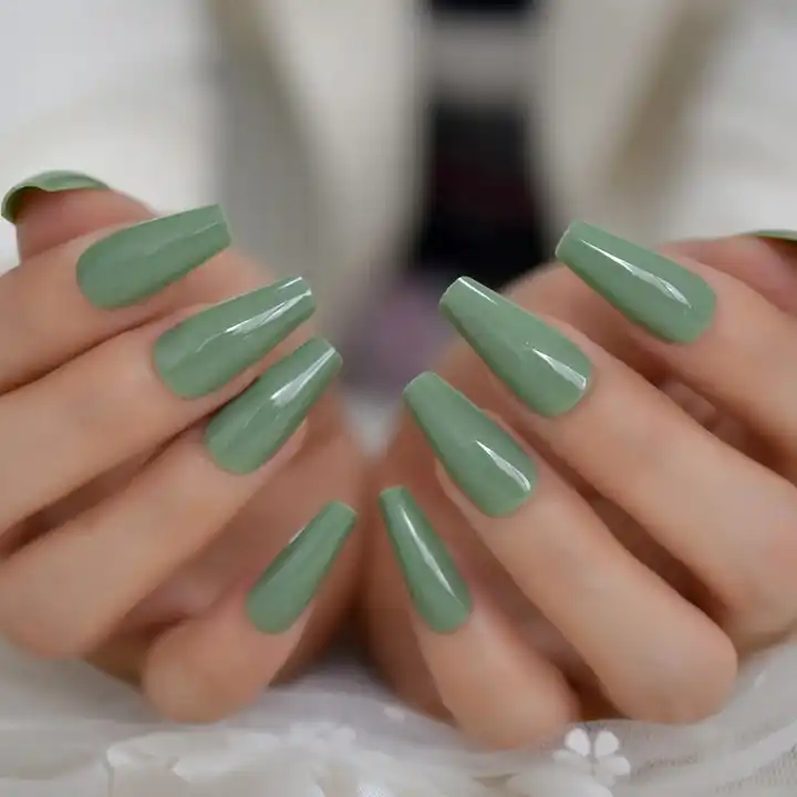 March Nails | St Patricks Day Nails Green French Tips Spring Nails –  3rdpartypeople
