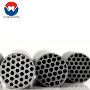 Membrana de cerámica SiC de alto flujo/larga vida útil, carburo de silicio 100%