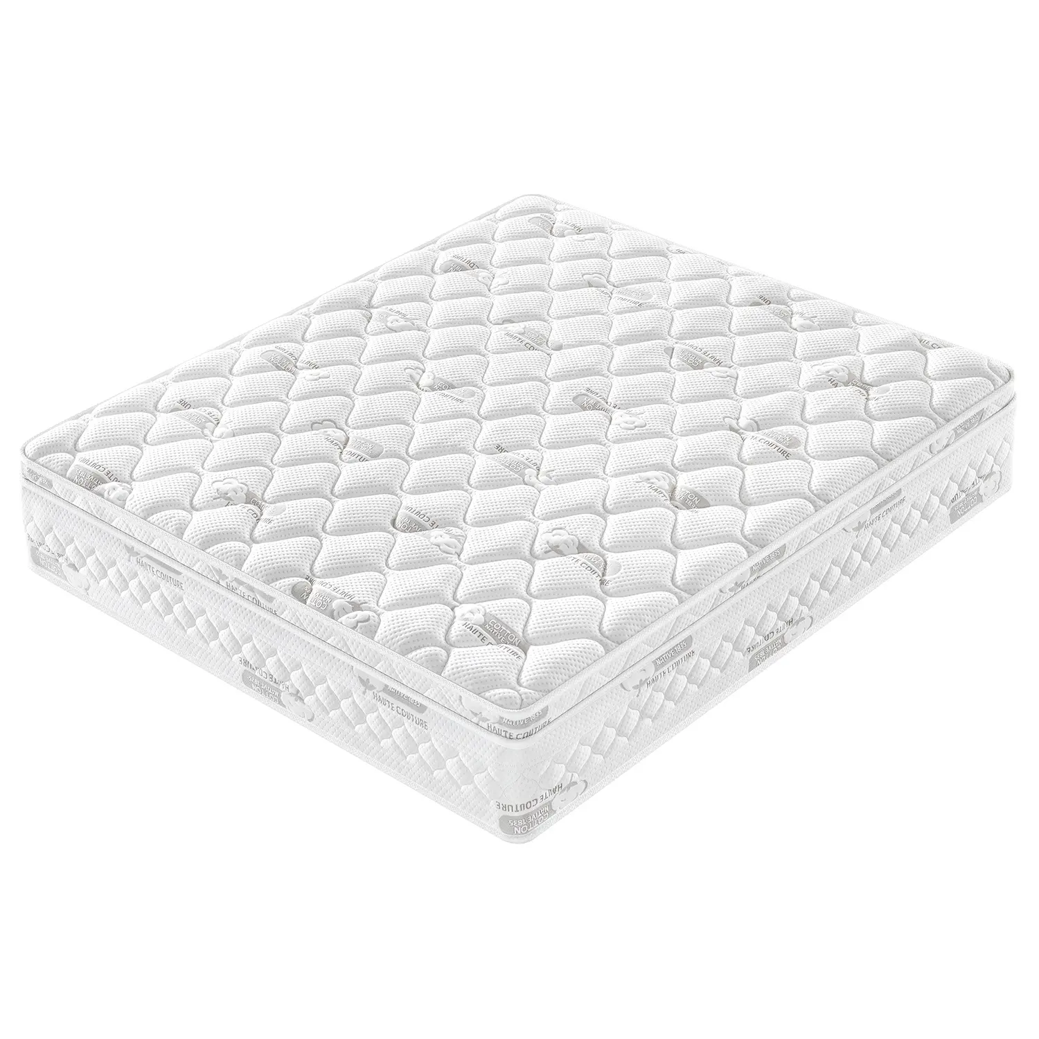 200*180*25cm 12 Inch Tight Top Rolling Inner Spring Matress With Natural Latex Certified High Density Foam Mattress