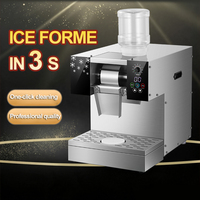 Machine à glace pilée commerciale entièrement automatique en acier inoxydable, refroidie par air, pour la préparation de smoothies et de flocons de lait à la mangue