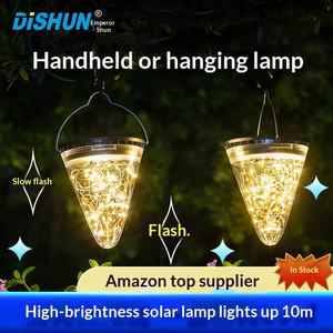Nueva Cadena de Luces Solares para Exteriores DiShun, 50 LED, Impermeable, con Certificación CE de la UE, Iluminación de 6 a 12 Horas, Decorativa, para Jardín - Product Image 5