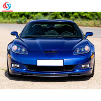 Spoiler de pare-chocs avant ABS pour Chevrolet Corvette C6 2005-2013, style ZR1, noir brillant, séparateur de pare-chocs