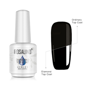 <span class=keywords><strong>Rosalind</strong></span> 15ml sans lingette couche de finition haute brillance brillant tremper longue durée clair diamant couche de finition <span class=keywords><strong>Gel</strong></span> vernis pour Nail Art - Product Image 1