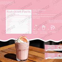 Poudre de Milkshake Naturel Pêche OEM Marque Privée pour la Gestion du Poids, la Perte de Poids, le Métabolisme, une Peau Éclatante, des Cheveux, une Énergie et une Concentration Accrues