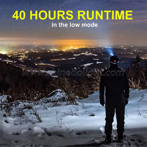 Shinedo Usb ricaricabile <span class=keywords><strong>faro</strong></span> a Led Super luminoso lampada frontale impermeabile con <span class=keywords><strong>testa</strong></span> montata torcia da pesca notturna lampada frontale da trekking - Product Image 4