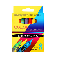Mini-ensemble de crayons pour enfants, 6 couleurs non toxiques pour l'école, l'art et la peinture, pochoirs et fournitures de dessin, modèle LB0003