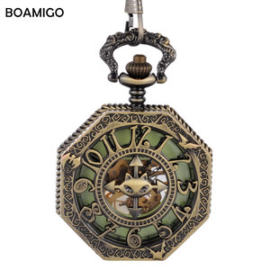 <span class=keywords><strong>Montre</strong></span> mécanique analogique squelette en acier inoxydable pour <span class=keywords><strong>homme</strong></span> BOAMIGO avec chaîne <span class=keywords><strong>argent</strong></span>ée, cadeau idéal, Reloj Hombre Antique Pocket Numbers - Product Image 5