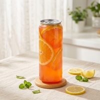 Bouteille en plastique PET facile à ouvrir pour jus, canettes de 250 ml, canettes de boissons PET, canettes de soda PET avec couvercle