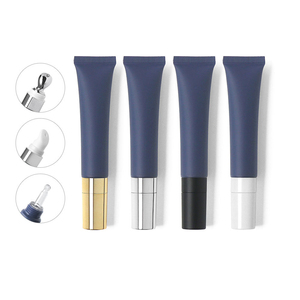 Tubo Cosmético de Plástico PE Azul Mate de 15 ml/15 g, Tubo para Loción para el Cuidado de la Piel, Tubo para Brillo Labial, con Cabezal de Masaje de Aleación de Zinc - Product Image 6