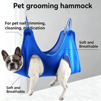 Hamaca Ajustable Suave para Aseo de Mascotas, Set Personalizado al por Mayor, Transpirable, Fácil de Limpiar, Arnés Auxiliar para Recortar Uñas de Gatos y Perros