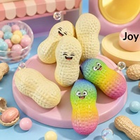 Jouet Squishy Cacahuète Adorable en Mousse PU Souple à Rebond Lent, Anti-Stress pour Adultes, Jouet Simulant une Collation, Vente Chaude