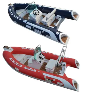 Groothandel nieuwste populaire ontwerp rib opblaasbare boot met pvc of hypalon buis