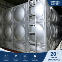 Réservoir d'eau en acier inoxydable grande capacité 304 50m³ 100m³ 500m³ modulaire préassemblé pour la lutte contre les incendies et les réservoirs municipaux