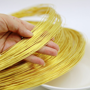 18K Gold Plated Copper <b>Wire</b> Round <b>Soft</b> For Bracelet Making DIY Jewelry Findings 0009 Yiwu Summer 2025 - Product Image 4