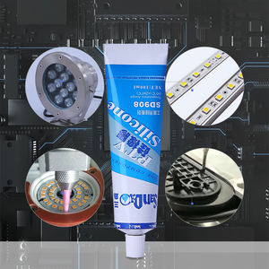 100mL Buen aislamiento eléctrico Buen rendimiento de Unión <span class=keywords><strong>Pasta</strong></span> negra SD908B Sellador de silicona - Product Image 2