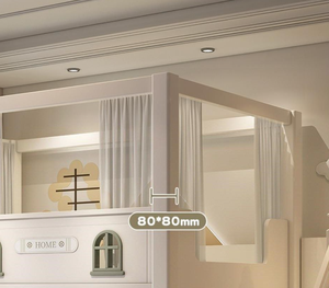 <span class=keywords><strong>Lit</strong></span> superposé en bois moderne pleine grandeur <span class=keywords><strong>avec</strong></span> barrière de sécurité surélevée, écologique, <span class=keywords><strong>rangement</strong></span> réglable, durable pour enfants - Product Image 5