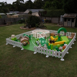 Nouveau Design <span class=keywords><strong>Jungle</strong></span> Thème Mousse Soft Play Ball Pits Equipement Aire de jeux extérieure pour bébé Soft Play Set avec clôtures - Product Image 4