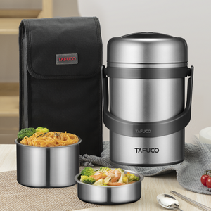 Termo sellado al vacío negro tarro de comida frasco doble pared térmica inoxidable fiambrera comida termo - Product Image 3