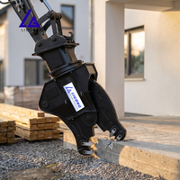 Concasseur de béton rotatif pour mini-excavatrice avec pièces d'usure remplaçables et grande puissance, compatible avec R12 U25-3