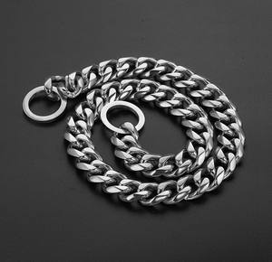 Vente en gros de <span class=keywords><strong>collier</strong></span> de <span class=keywords><strong>chien</strong></span> en acier inoxydable de couleur or de 19mm <span class=keywords><strong>collier</strong></span> de <span class=keywords><strong>chien</strong></span> de chaîne de starter d'animal familier durable motif solide - Product Image 5