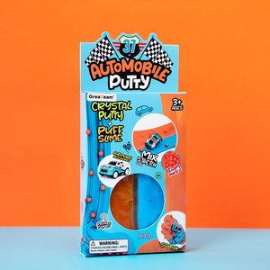Venta al por mayor de Slime elástico DIY, plastilina, arcilla de modelar, masilla mágica de cristal, adornos para slime, 9 colores, embalaje personalizable - Product Image 3
