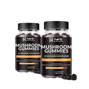 Gomitas de Hongos de Marca Privada OEM/ODM, Gomitas de Hongos Orgánicos con Reishi, Cordyceps y Melena de León - Product Image 1