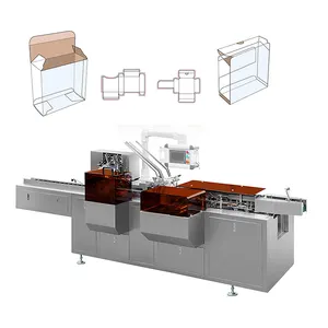 Automatic small paper box seal cartoning packing machine with hot melt glue