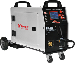 Machine à souder multifonctionnelle MIG/TIG/MMA à double impulsion synergique, commande numérique monophasée 220V 250DP, pour le soudage de l'aluminium - Product Image 2